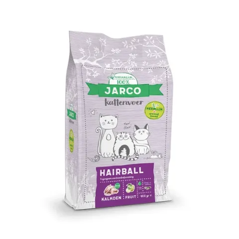 Jarco Natural Cat Vers Vlees Hairball - Kattenvoer - Kalkoen 2 kg