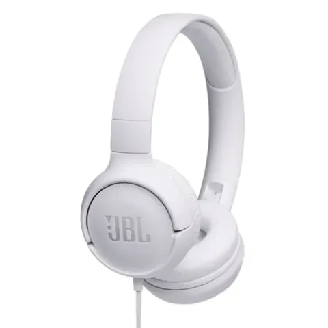 JBL on-ear hoofdtelefoon Tune 500 T500WHT (Wit)