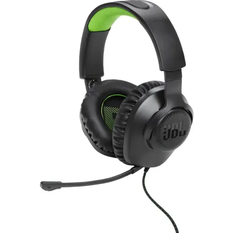 JBL Quantum 100 - Gaming Headphone for Xbox - Wired Over-Ear - Zwart/Groen - PC, Xbox, PS4, PS5 & Nintendo Switch