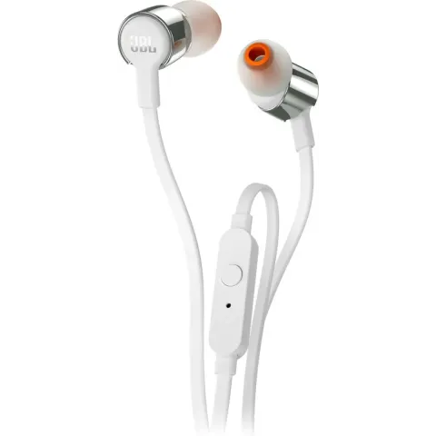 JBL T210 Zilver - In-ear oordopjes