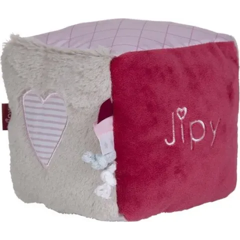 Jipy Knuffel Rammel-Kubus Roze