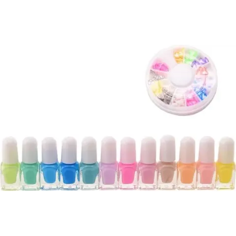 Johntoy Isabella Nagellakset 12-delig Meisjes Multicolor
