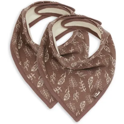 Jollein Slabbetje Bandana - Meadow - Chestnut - 2 Stuks