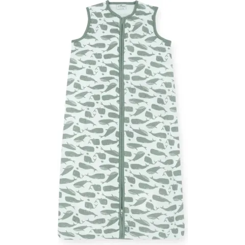 Jollein Whales Slaapzak zomer 70cm hydrofiel ash green