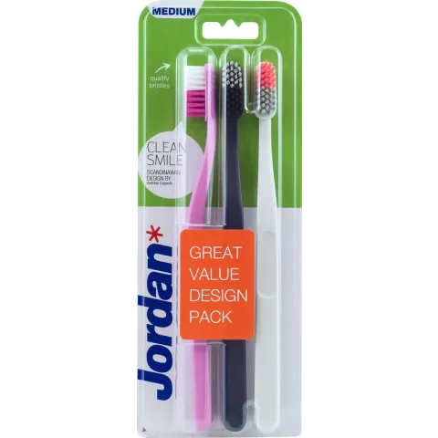 Jordan Clean Smile Medium 3-pack