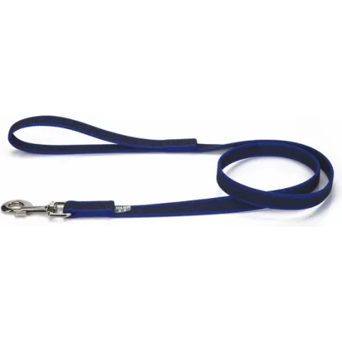 Julius K9 Antislip lijn Blauw, diam. 20mm / 1,2 meter met handvat