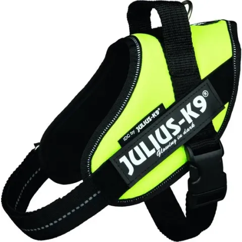 Julius K9 IDC Powertuig/Harnas - Hondentuigje - Neon Groen - S - Mini/49-67 cm