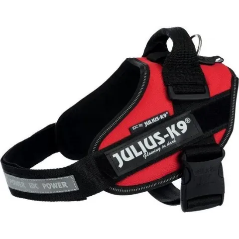 Julius K9 IDC Powertuig/Harnas - Hondentuigje - Rood - M - Maat 0/58-76cm