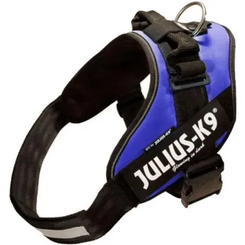 Julius K9 IDC Powertuig/Harnas - Maat 1/66-81cm - L - Blauw