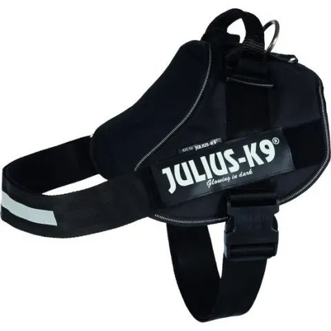 Julius K9 IDC Powertuig/Harnas Maat 4/96-138cm - XXXL - Zwart