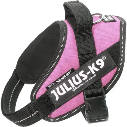 Julius K9 Power-Harnas/Tuig Voor Labels Roze MINI/49-67 CM