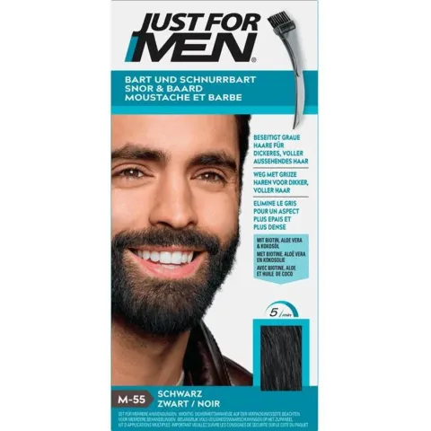 Just For Men Snor & Baard Haarkleuring M55 Zwart