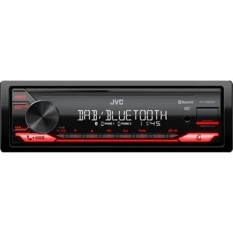 JVC KD-X282DBT Autoradio - Rood