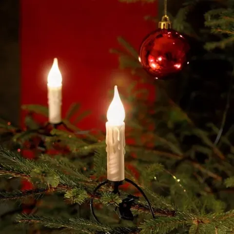Kaarsverlichting voor binnen - 20 kaarsen - Warm wit - 13 meter - Kerstverlichting