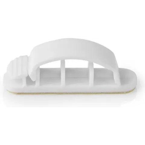 Kabelmanagement | Kabelclip | Vergrendeld | 3 Stuks | Aantal slots: 3 Sleuven | Maximale kabeldikte: 7.5 mm | Polypropylene | Wit
