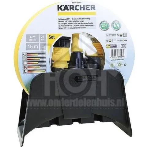 Kärcher Slangset Basic 1/2" 15 m + wandhouder