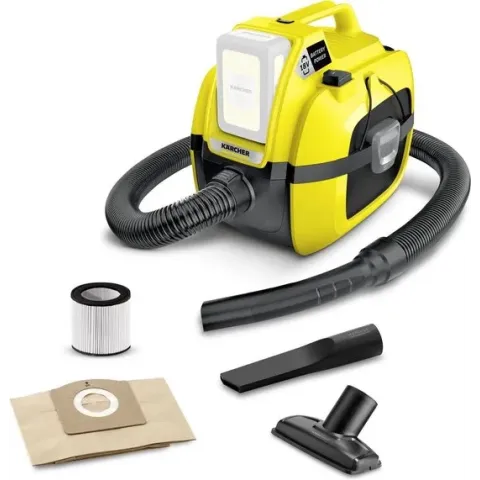 Kärcher WD 1 Compact Accu Alleszuiger - 18 Volt - Exclusief  Accu en lader - Blaasfunctie - 7 liter