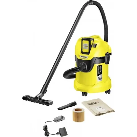 Kärcher WD 3 Alleszuiger - nat en droog vuil - 36V - incl. accu en lader