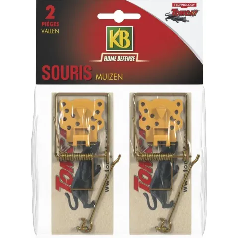 KB Klassieke Houten Muizenval - 2 stuks