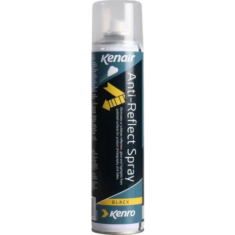 Kenro Anti-reflectiespray mat 400 Ml Zwart/transparant