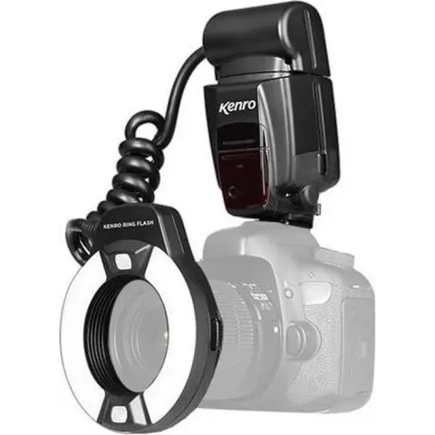 Kenro TTL Macro Ringflitser KFL201C voor Canon