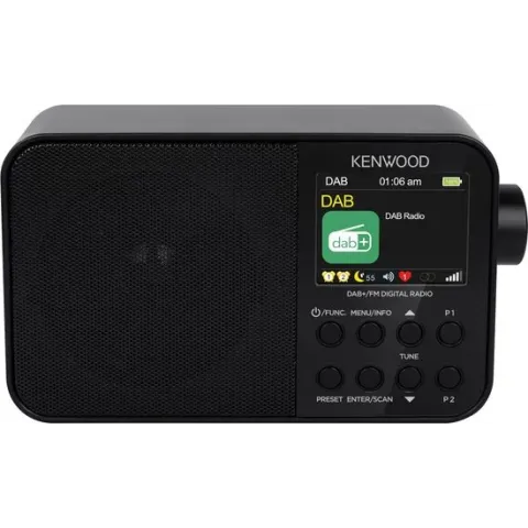Kenwood CR-M30DAB DAB+ Radio - Interne accu - Zwart
