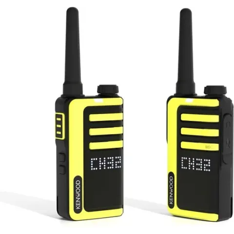 Kenwood UBZ-LJ9SET van 2 PMR446 portofoons. Compleet met accu en lader