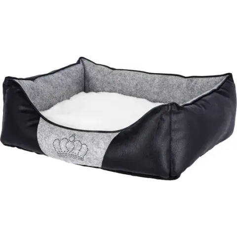 Kerbl Hondenmand Chiara 55x45 cm grijs en zwart 80361