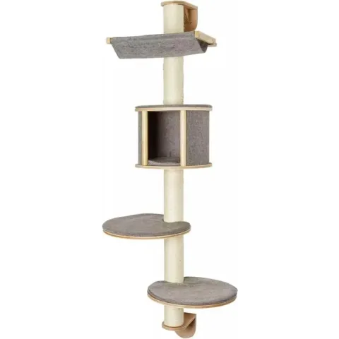 Kerbl Wandgemonteerde krabpaal Dolomit Tofana grijs 168 cm 81540