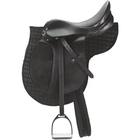 Kerbl Zadelset - De set voor beginners met een superprijs - Pony - 95 cm - 16,0 inch - zwart