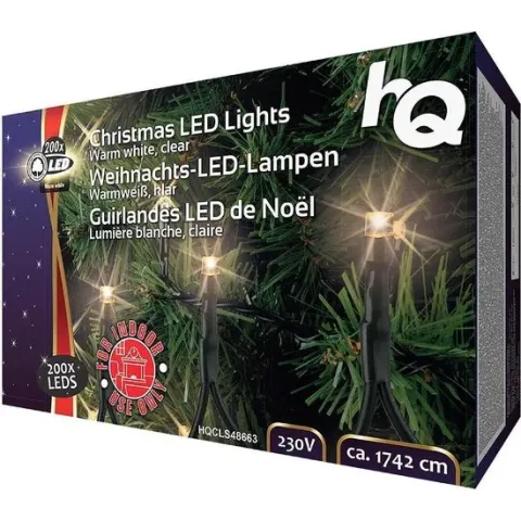 Kerstverlichting 200 Led's - Warm wit