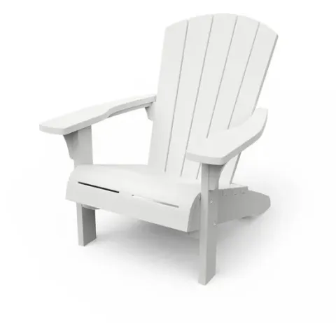 Keter Troy Adirondack Tuinstoel - 81x80x96,5cm - Wit