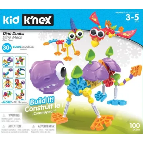 Kid K'NEX - Dino Dudes - Bouwset - 100 onderdelen