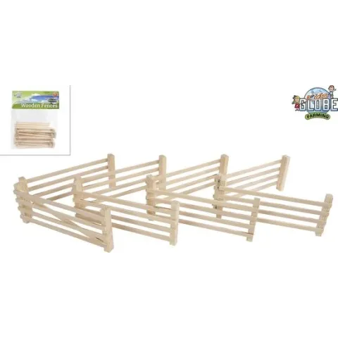 Kids Globe Farming Afrastering Hout 6-delig