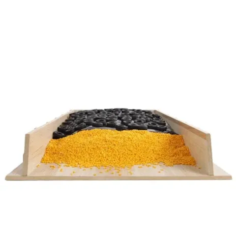 Kids Globe - Mega Sleufsilo Tractoren Hout - Speelgoedgarage - 60 x 30 x 6 - Schaal 1:32 (610186)