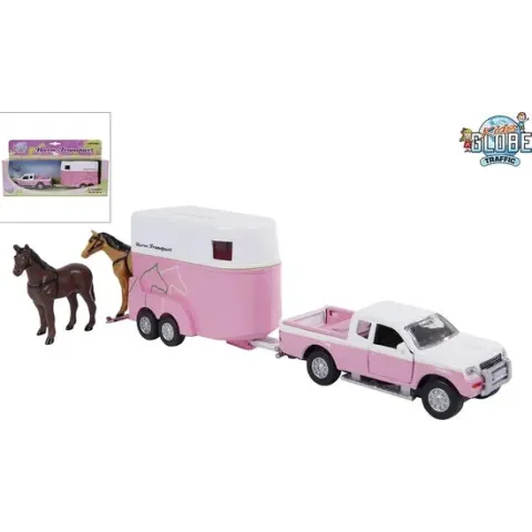 Kids Globe Mitsubishi Pick-Up met Paardentrailer
