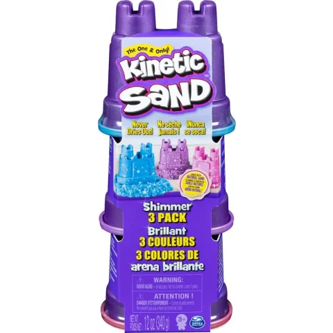 Kinetic Sand Glitterzand 3 Pack 340 g