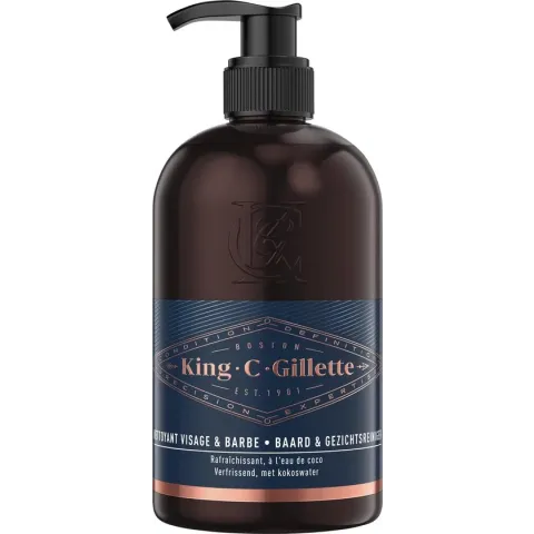 King C. Gillette Baard En Gezichtsreiniger Voor Mannen 350 ml