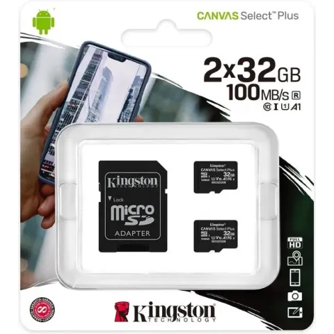 Kingston Technology Canvas Select Plus flashgeheugen 32 GB MicroSDHC Klasse 10 UHS-I