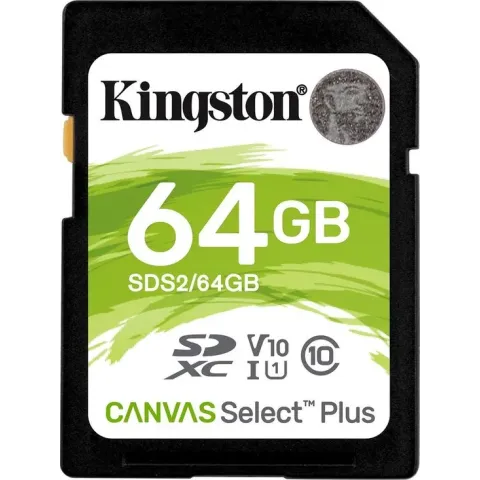 Kingston Technology Canvas Select Plus flashgeheugen 64 GB SDXC Klasse 10 UHS-I