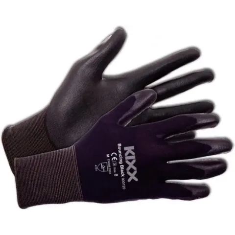 Kixx Tuinhandschoenen - Bouncing Black - Maat 8