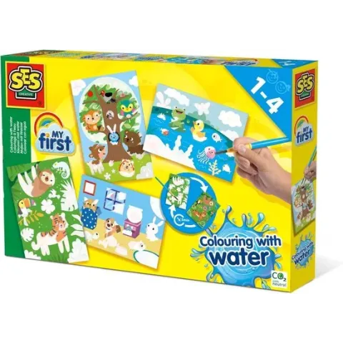 Kleuren met water - Verborgen dieren