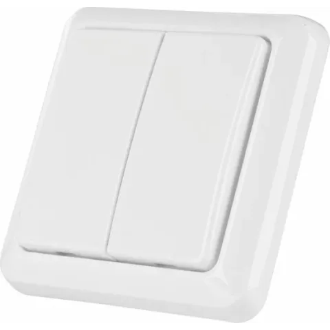 KlikAanKlikUit Opbouw Dubbele Schakelaar - Draadloos - AWST-8802