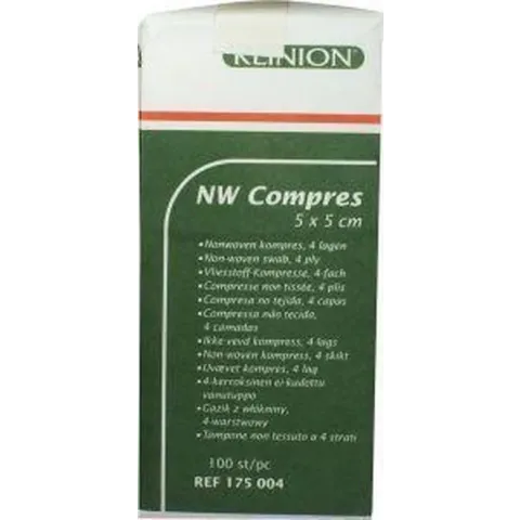 Klinion Non-Woven Compres (5 x 5 cm) - 100 stuks