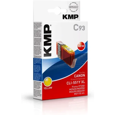 KMP C93 inktcartridge Geel 1 stuk(s)
