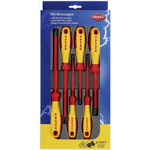 Knipex 00 20 12 V01 Schroevendraaier set VDE 6-delig