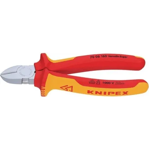 Knipex 70 06 125 VDE Zijkniptang Met facet 125 mm