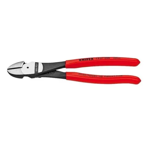 Knipex 74 01 200 Werkplaats Kracht-zijsnijtang Met facet 200 mm