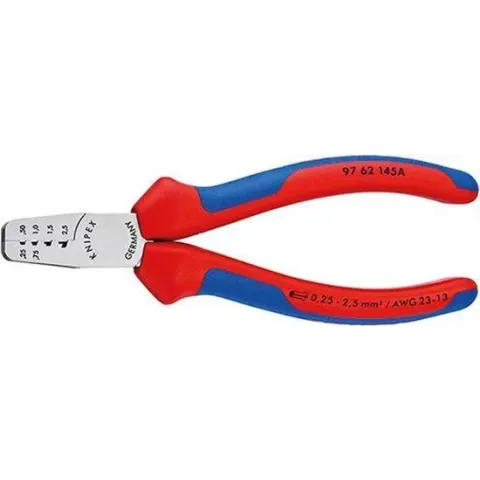 Knipex 97 62 145 A Krimptang Adereindhulzen 0.25 tot 2.5 mm²
