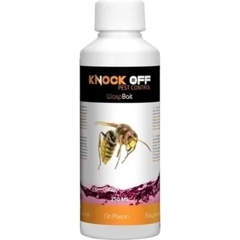 Knock Off Wasp Bait – Kant en Klare Wespenlokstof – Ook geschikt voor vliegen – Toepasbaar in elke soort wespen of vliegenval – Gifvrij – Zonder Biociden -  250 ml